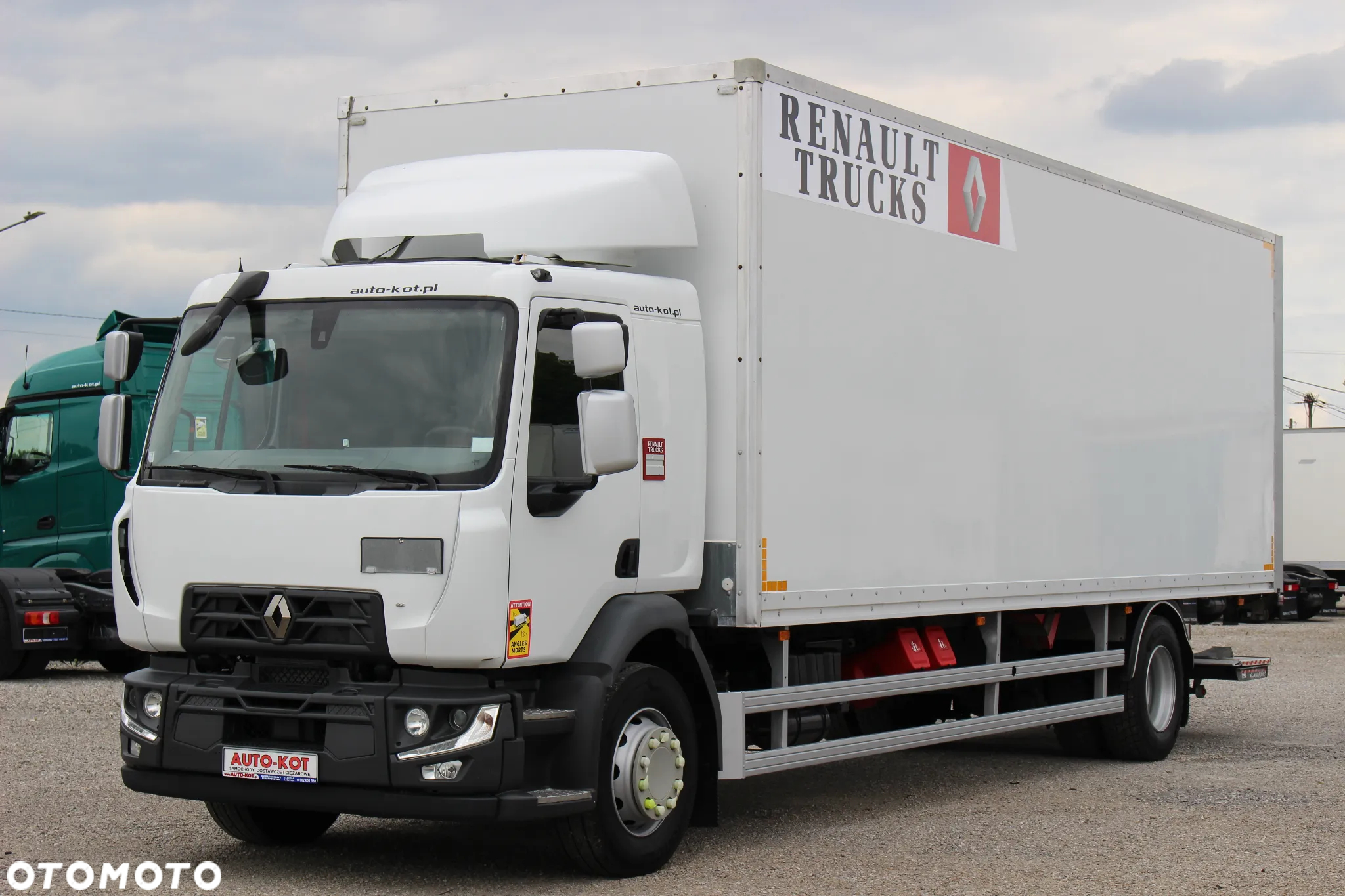Renault D19 *280KM*/ KONTENER + WINDA /21 PALET / KLIMA / OPONY 80%/SERWIS FR/ SUPER STAN / - 3