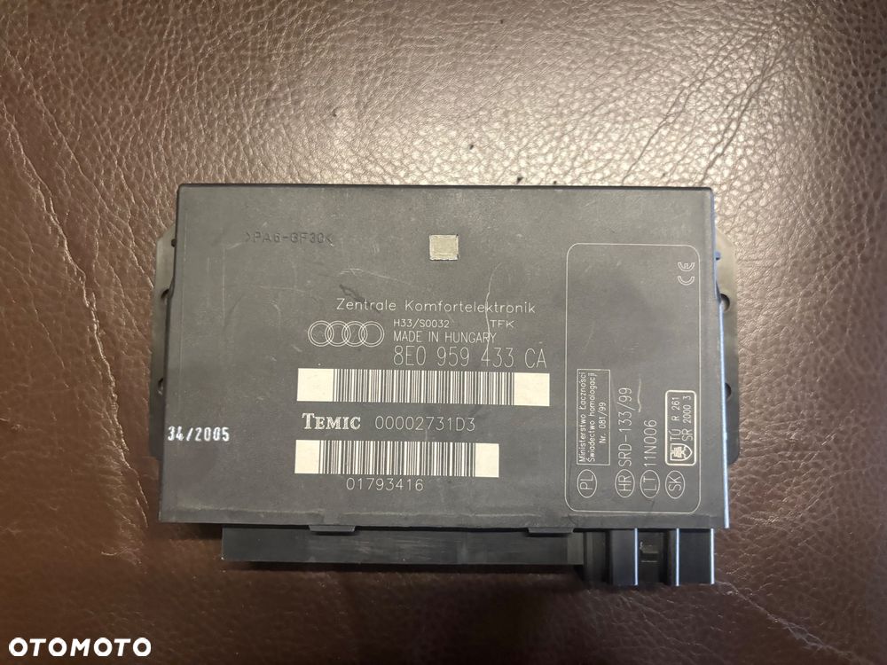 AUDI A4 B6 B7 MODUŁ KOMFORTU 8E0959433 CA - 1