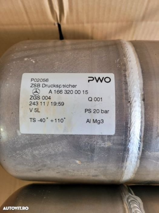 Rezervor Aer Suspensie Pneumatica Mercedes ML GLE W166 X166 An 2011-2018 Cod A1663200015 A1663200115 - 4