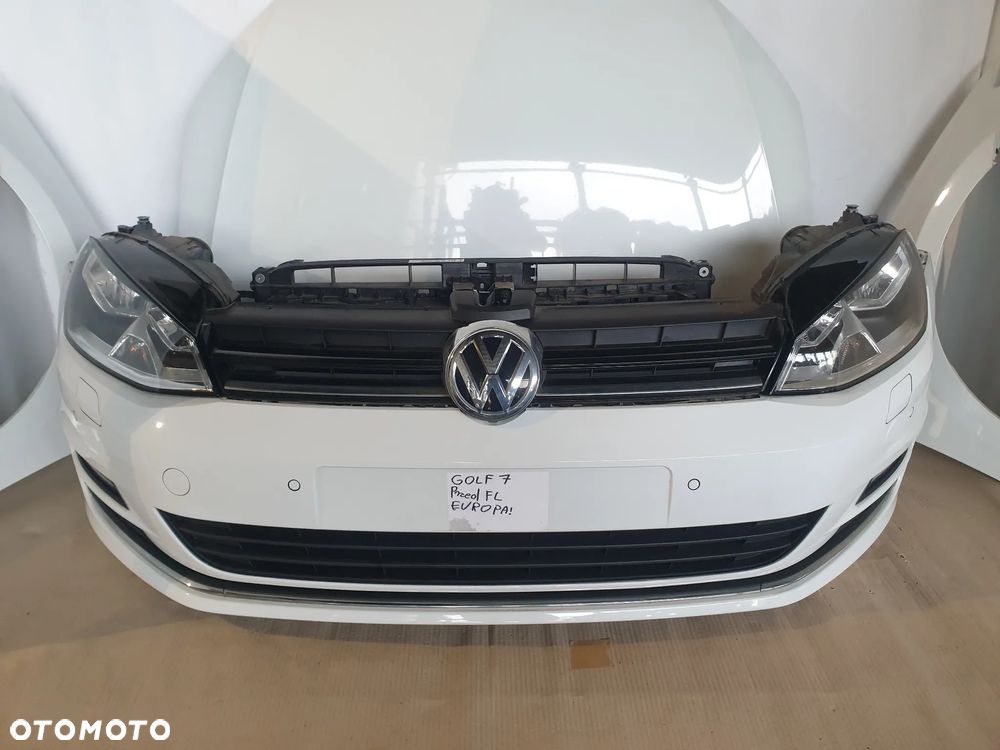 VW GOLF VII 7 GRILL ATRAPA PAS CHŁODNIC PRZEDNI CHŁODNICE WENTYLATOR WZMOCNIENIE CZOŁOWE  CHŁODNICE 2 0 TDI LAMPY PRZÓD LAMPA PRZEDNIE PRZEDNIA LEWA PRAWA LC9A BIAŁY PRZED LIFTOWY PRZED FL IDEALNY! POTESTOWY MINIMALNY PRZEBIEG! - 2