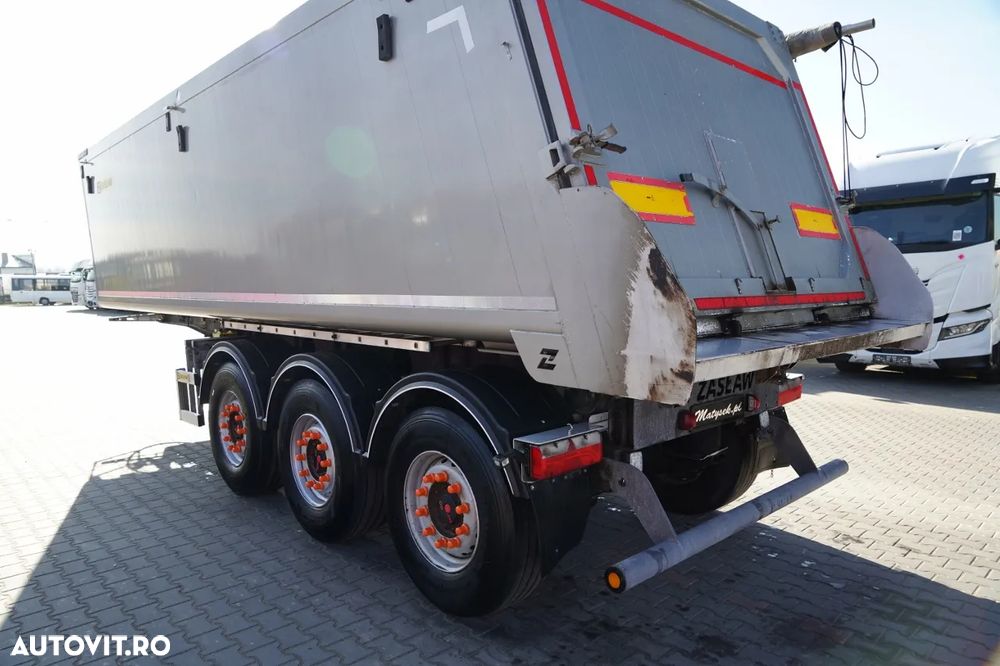 Zaslaw BASCUNĂ ALUMINIU / 35 m³ / 2x AXE RIDICATIVE / AXE SAF - 12