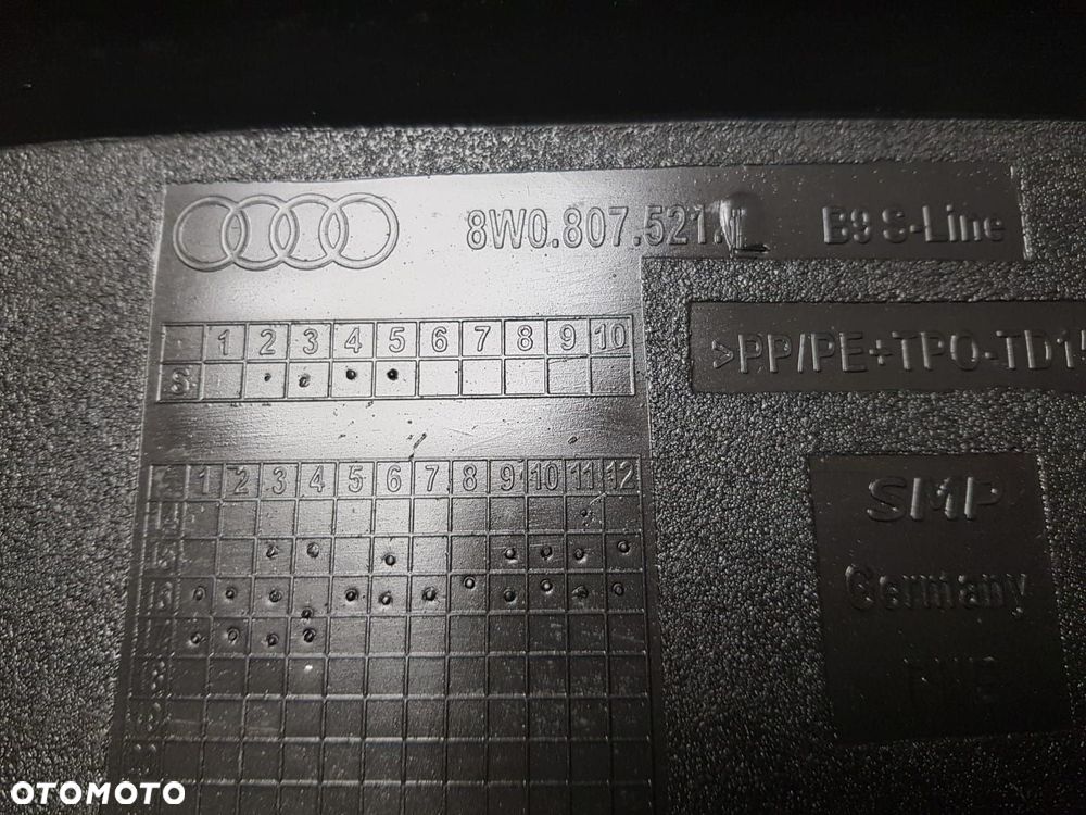 SPOILER ZDERZAKA TYLNEGO TYŁ AUDI A4 B9 S-LINE 15-19 8W0807521 ŁADNY - 4