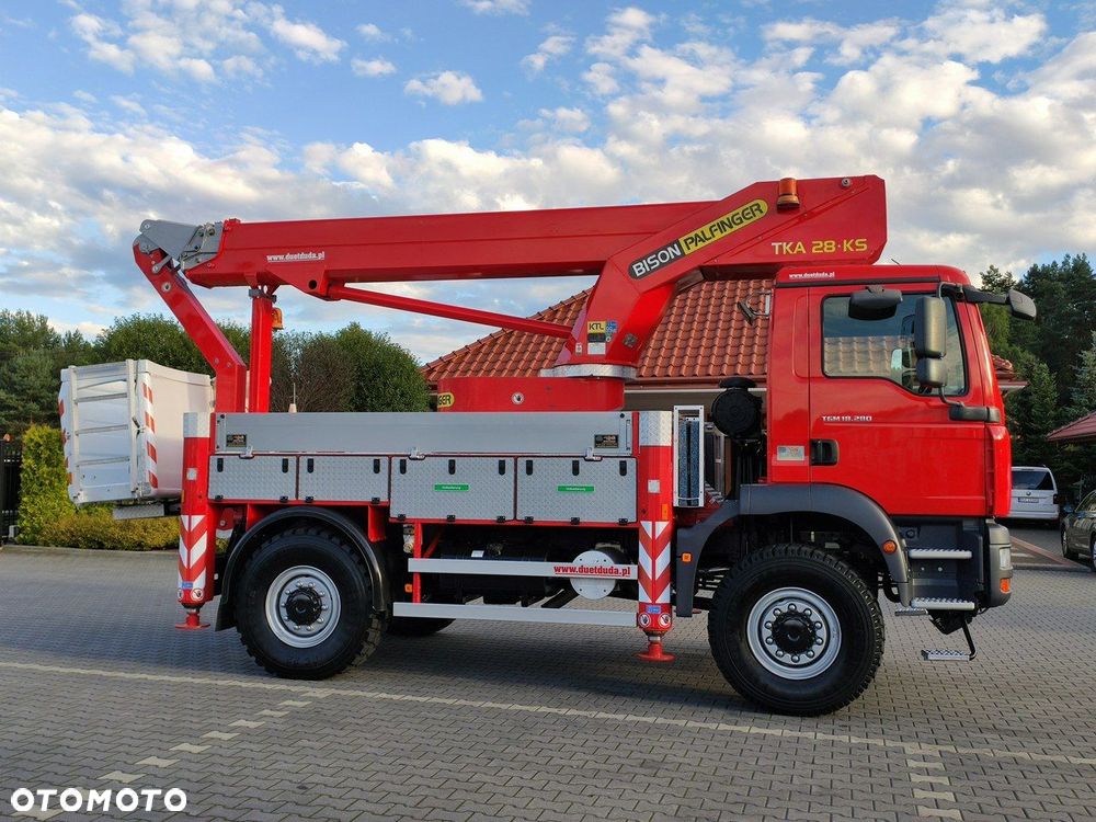 MAN TGM 18.280 4x4 Zwyżka Bison Palfinger TKA 28 Podnośnik Koszowy - 7