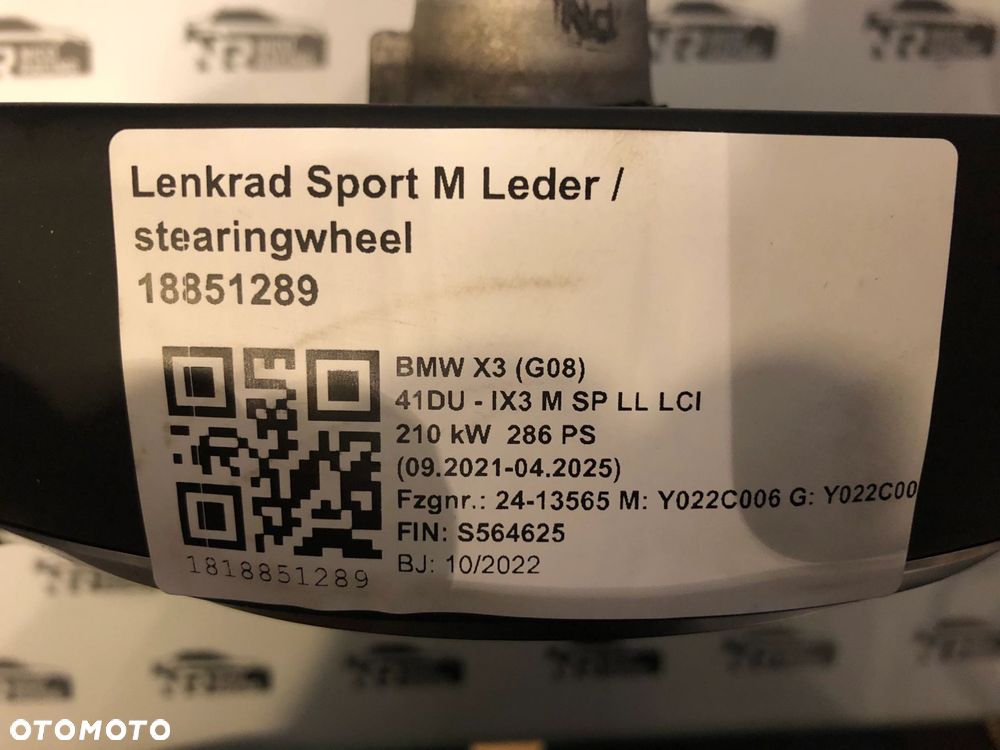 KIEROWNICA M-PAKIET ASYSTENT PASA BMW iX3 G08 X3 G01 X3 G08 - 5