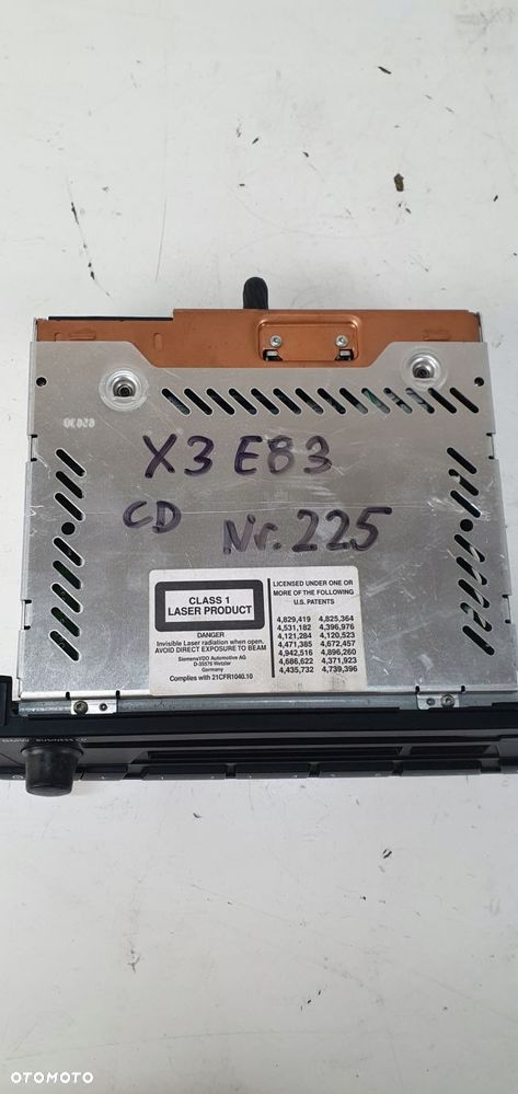 Bmw E83 Lci Radio Moduł Czytnik Cd 9146710 Nr 225 - 8
