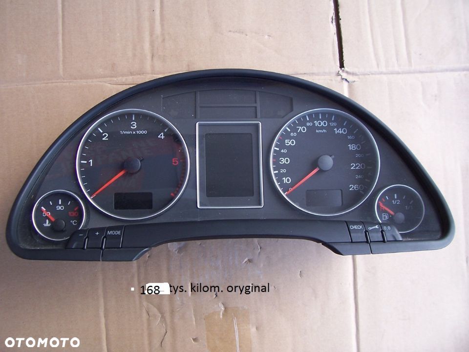 AUDI A4 B7 2.5TDI LICZNIK 168TYS. PRZEB. 0263626055 8E0920900P EU. - 1