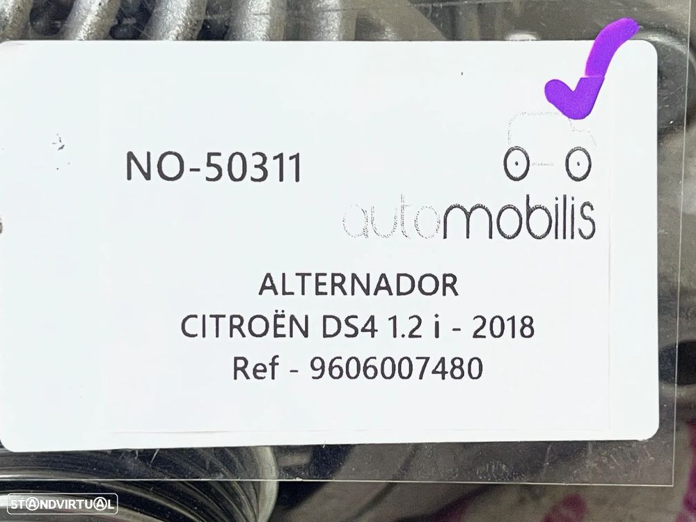 Alternador DS DS 4 1.2 VTi Ref. 9671530880 - NO. 50311 - 5