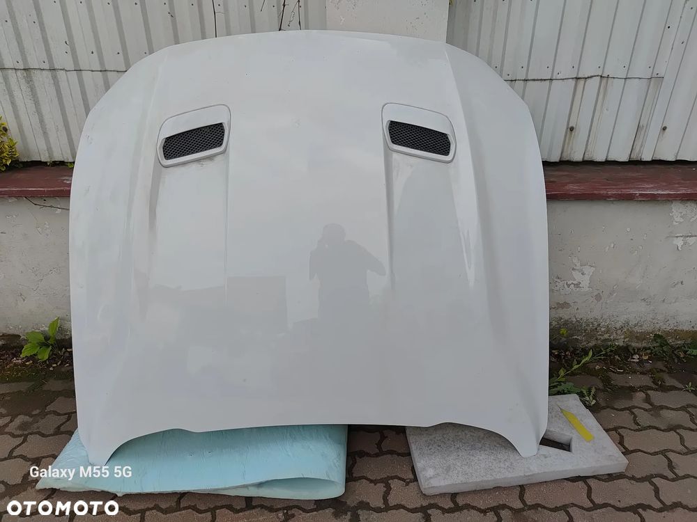 Maska pokrywa silnika zderzak przedni Mustang MK6 polift fartuch prawy górny Oem, listwy nakładki progowe - 2