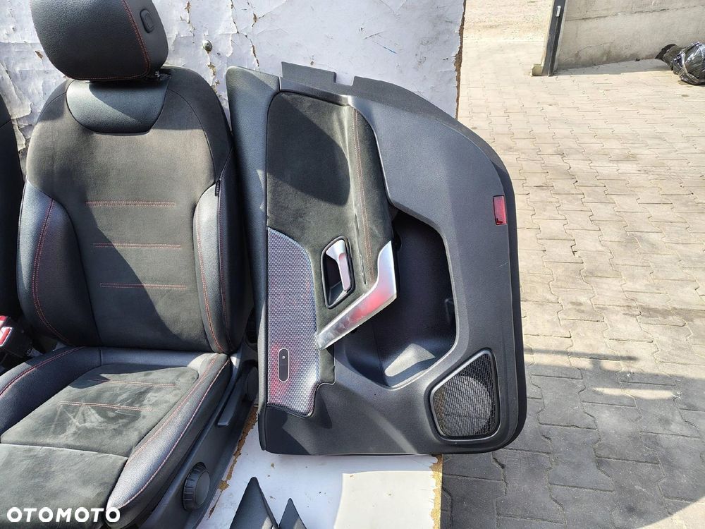 FOTEL KANAPA CZARNA SKÓRA KOMPLET BOCZKI MERCEDES A KLASA SEDAN W177 V177 - 7
