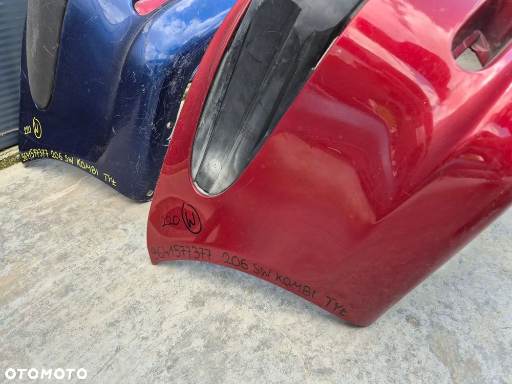 ZDERZAK TYŁ TYLNY PEUGEOT 206 KOMBI - 14