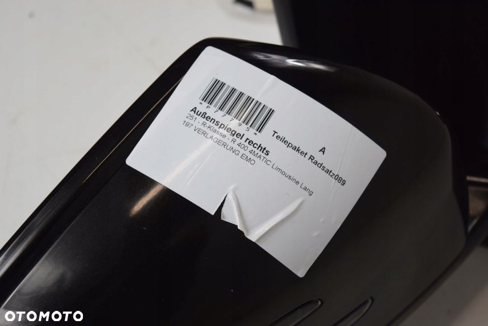 MERCEDES R W251 LIFT LUSTERKO LEWE 19 PIN KOD 197 - 13