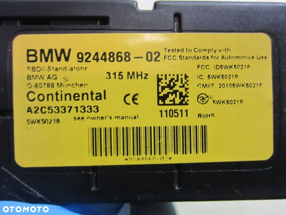 BMW F12 F13 F25 X3 ODBIORNIK ANTENY 9244868 - 4