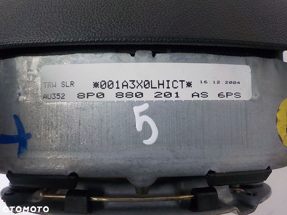 AUDI A3 II 8P PODUSZKA KIEROWCY AIR BAG 4-RAMIENNA 8P0880201AS - 5