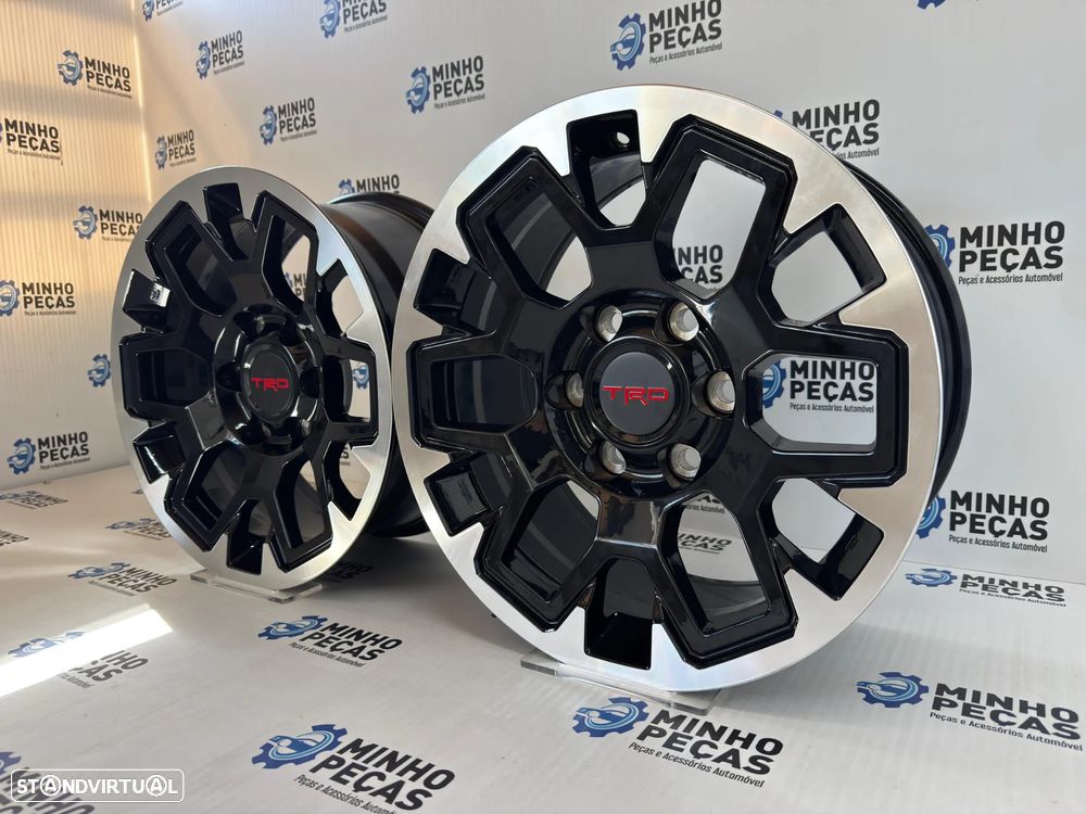 Jantes Look TRD 4x4 em 17 (6x139.7) preto polido - 3