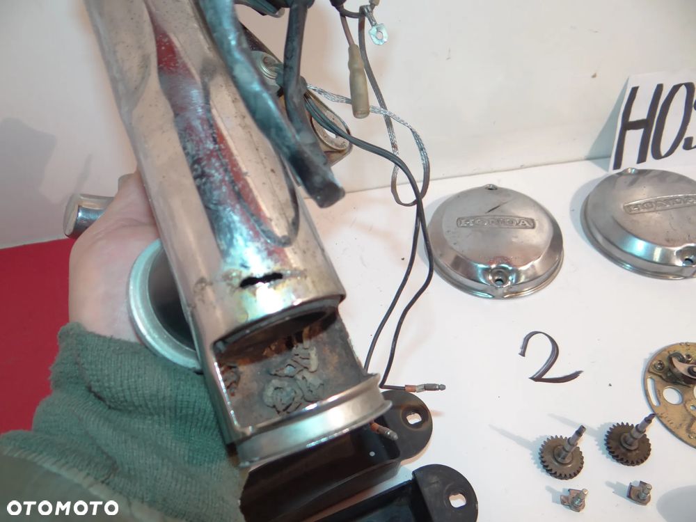 HONDA CB 750 FOUR 1969-1978 r. MOCOWANIE LAMPY POKRYWA STACYJKA INNE CZĘŚCI H099 - 12