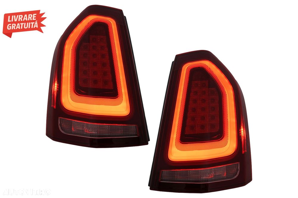 Stopuri LED Chrysler 300 LD Lancia Thema (2011-2014) Rosu cu Pornire Dinamica- livrare gratuita - 1