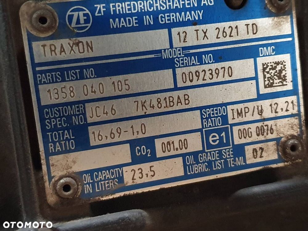 SKRZYNIA BIEGÓW AUTOMAT FORD F-MAX 500 2021 NISKI PRZEBIEG JC467K481BAB - 11