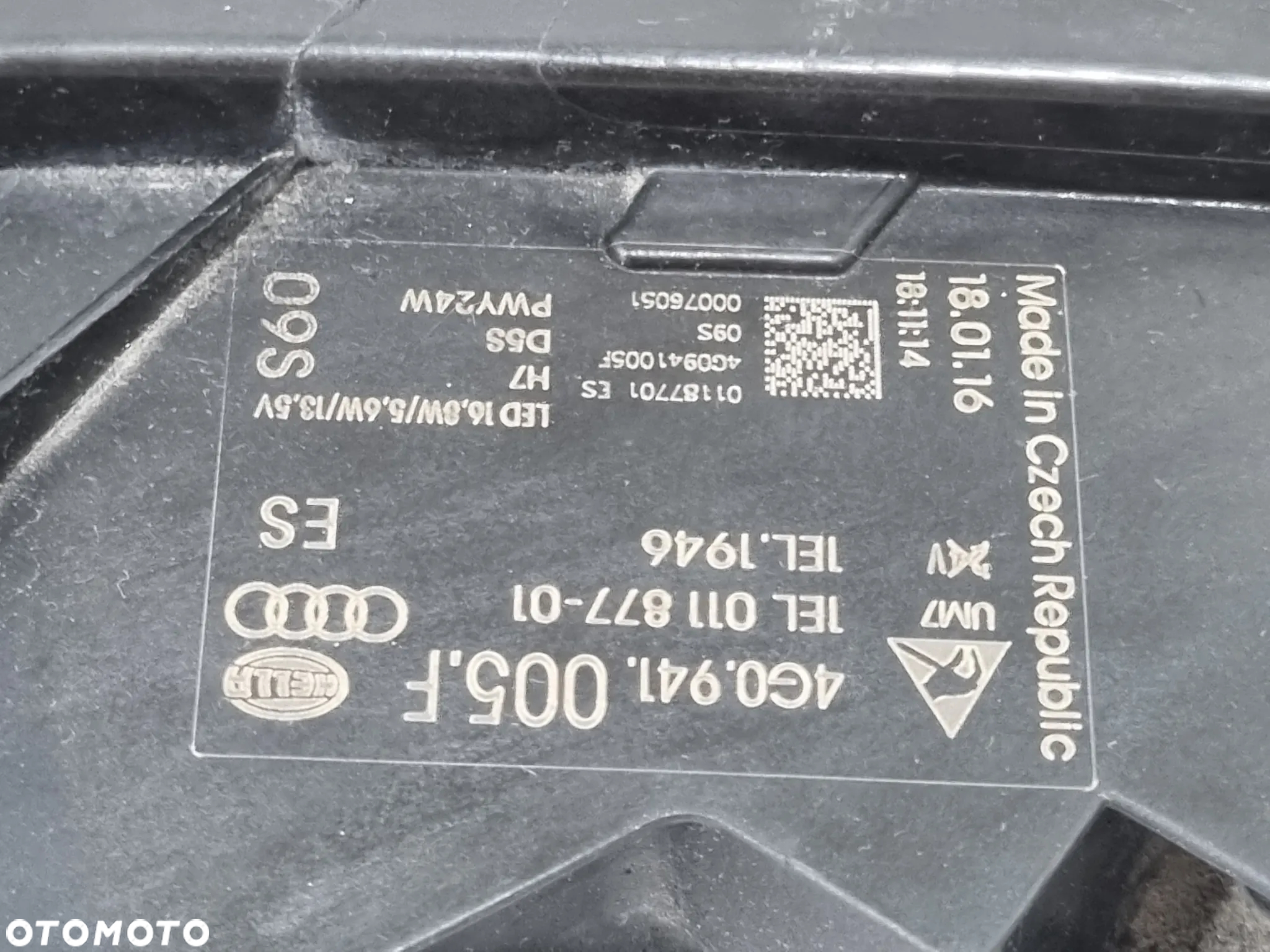 AUDI A6 C7 LIFT LAMPA PRZÓD LEWA XENON 4G0941005F EUROPA KOMPLETNA - 6