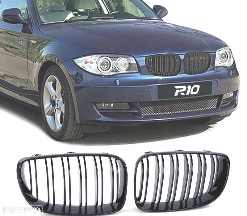 GRELHAS BMW E87 E82 E88 07-11 LOOK M PRETO BRILHANTE - 1