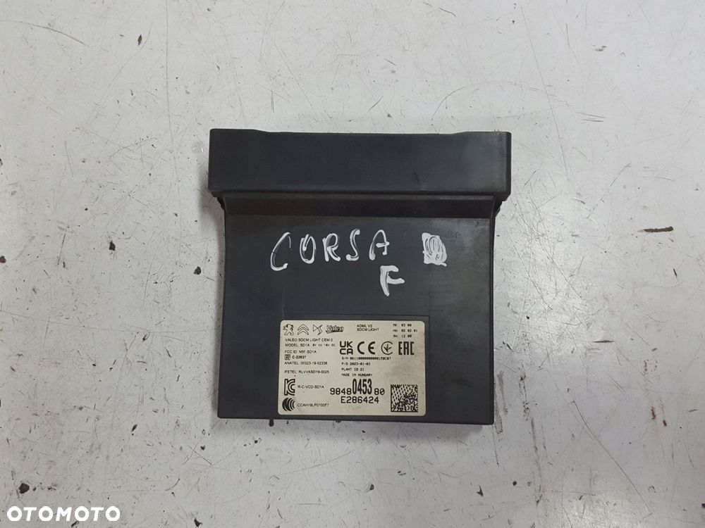 OPEL CORSA F 2019r- MODUŁ STEROWNIK KEYLESS 9848045380 - 1