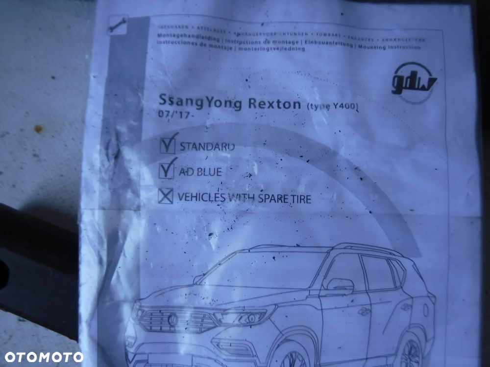 ssangyong rexton y400 17r- hak holowniczy oryginał gdw - 3