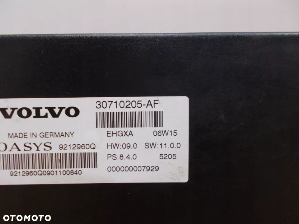 Moduł sterownik dachu Volvo C70 30710205 -AF - 2