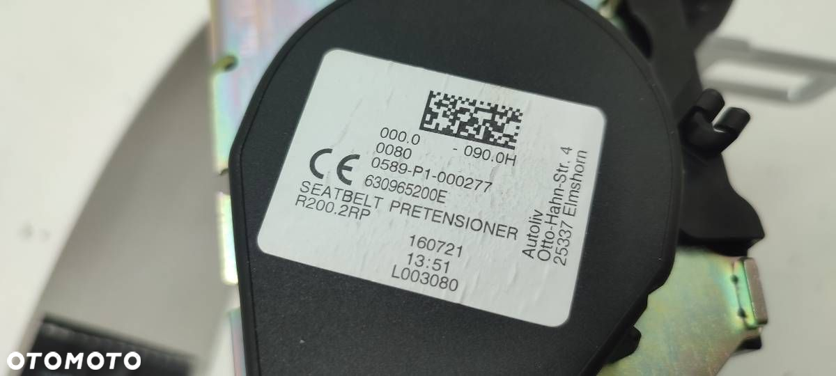 PAS BEZPIECZEŃSTWA TYŁ TYLNY ŚRODEK KANAPY TYŁ VOLVO S90 II 39836055 - 3
