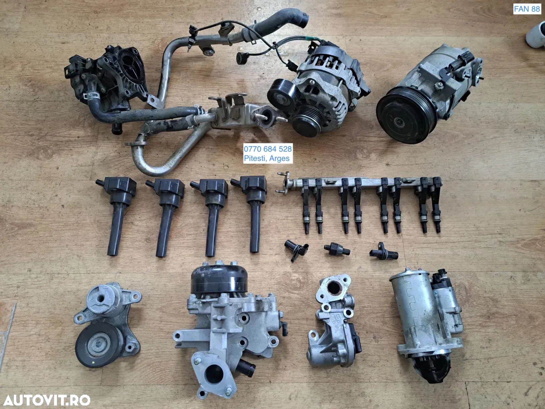 Anexe motor Hyundai I30 1.5i PD PDE G4LC Electromotor EGR Injectoare Rampa injectoare Bobina inductie Compresor clima Alternator Pompa apa - 1