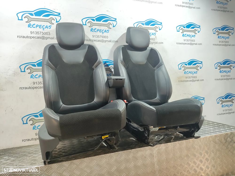 Conjunto Bancos Originais Frontais Frente Renault Clio IV 4 Pele Tecido - 7