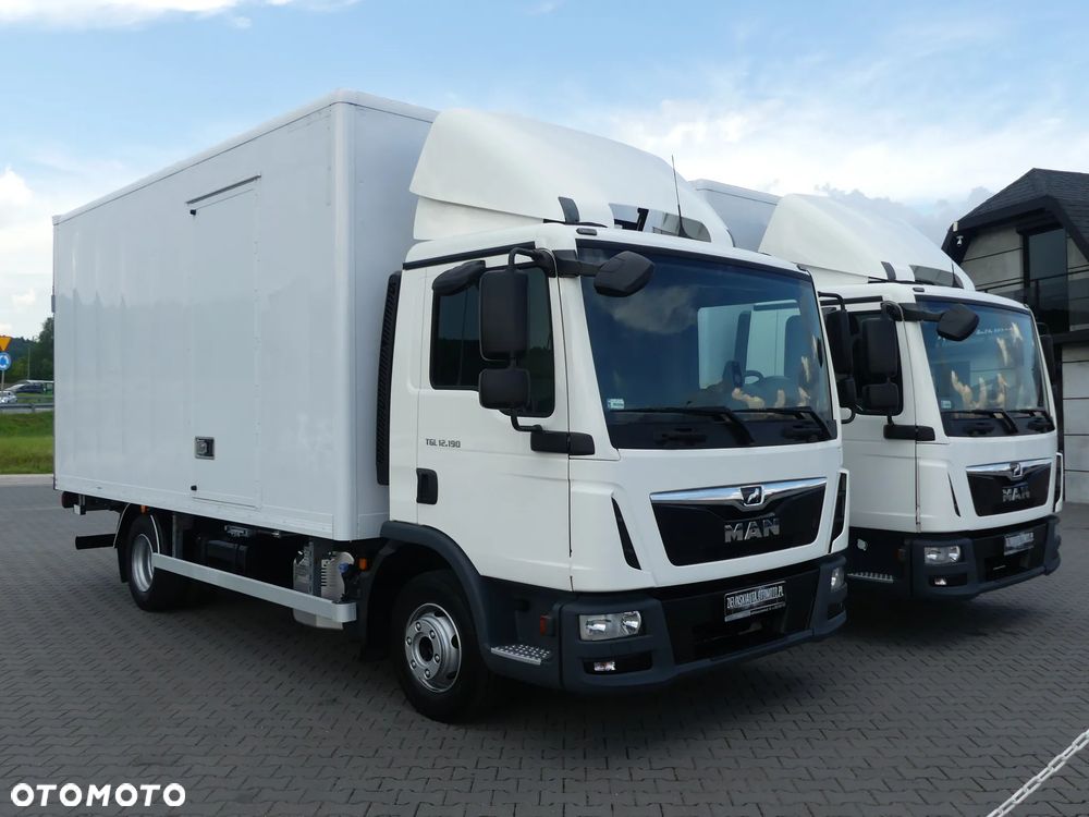 MAN TGL 12.190 / EURO 6 / KONTENER + WINDA / NISKI PRZEBIEG / - 1