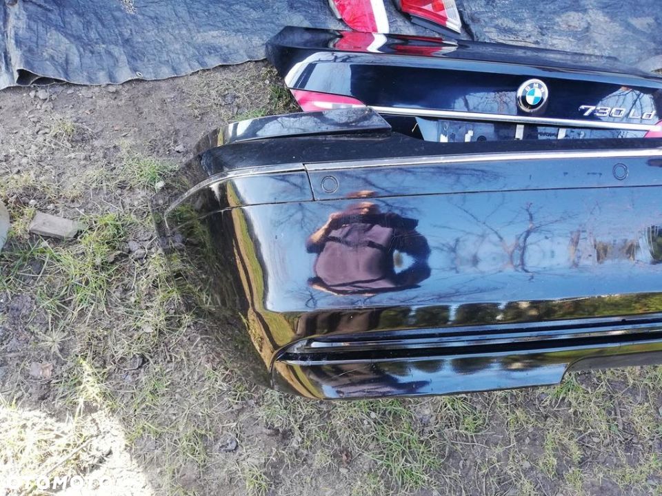 BMW E65 E66 LIFT ZDERZAK TYLNY BLACK SAPPHIRE - 8