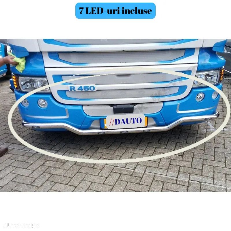 Bara leduri sub masca fata, Scania R, cu 7 LED-uri Albe incluse - 1