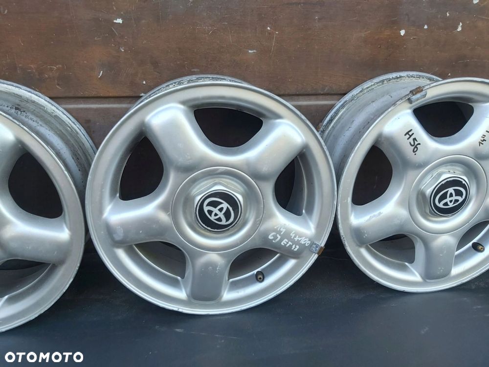 Toyota Yaris I 99 - 05 alufelgi felgi 14 4x100 6j et43 VW golf Honda jazz - 3