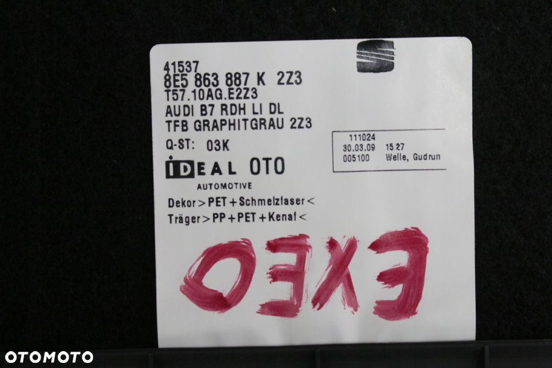 BOCZEK BAGAŻNIKA LEWY SEAT EXEO - 8