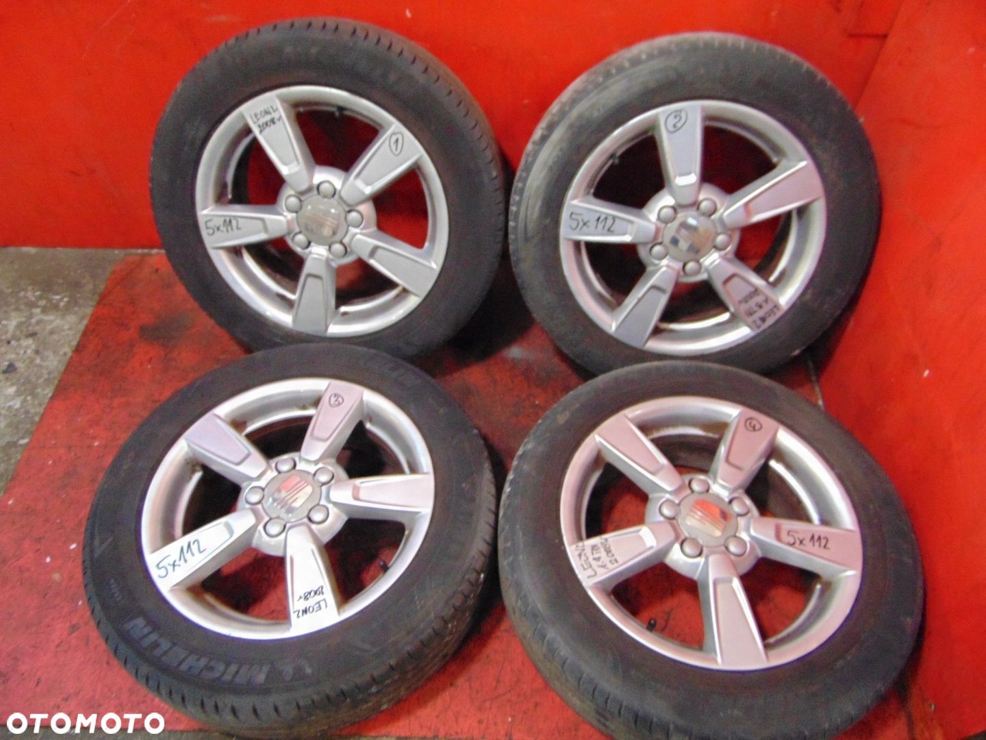 SEAT LEON 2 II 1P FELGI KOŁA 16 6.5J ET50 5x112 - 1