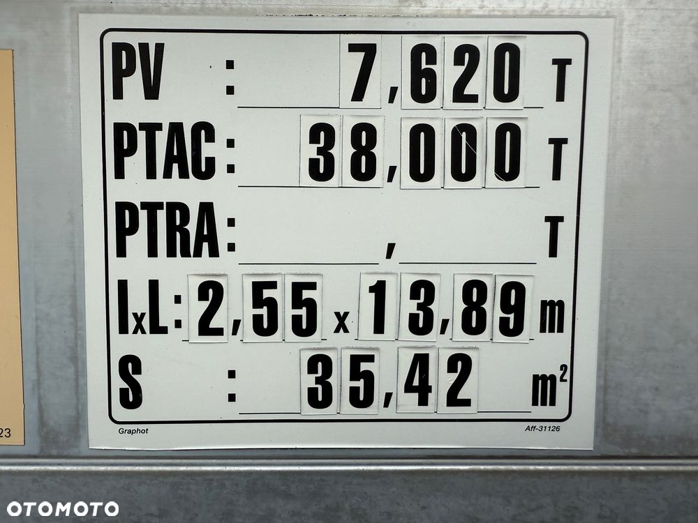 Schmitz Cargobull Firanka* Standart z Regulowanym Dachem* Osie SCHMITZ* 2x OŚ PODNOSZONA*  PALECIARA* Nowe Plandeki i Dach* Z Francji - 14