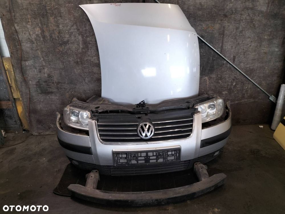KOMPLETNY PRZÓD MASKA ZDERZAK LAMPY PAS VOLKSWAGEN PASSAT B5 FL LA7W - 1
