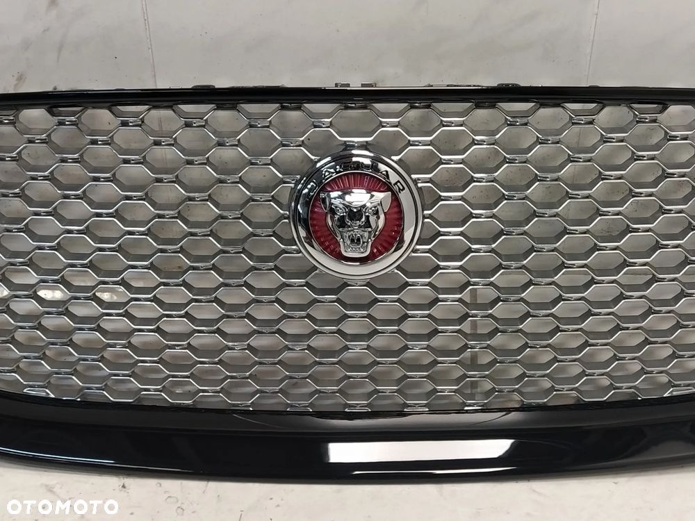 JAGUAR XJ X351 LIFT GRILL ATRAPA CHŁODNICY MASKOWNICA ZNACZEK CZARNY CHROM ORYGINAŁ - 4