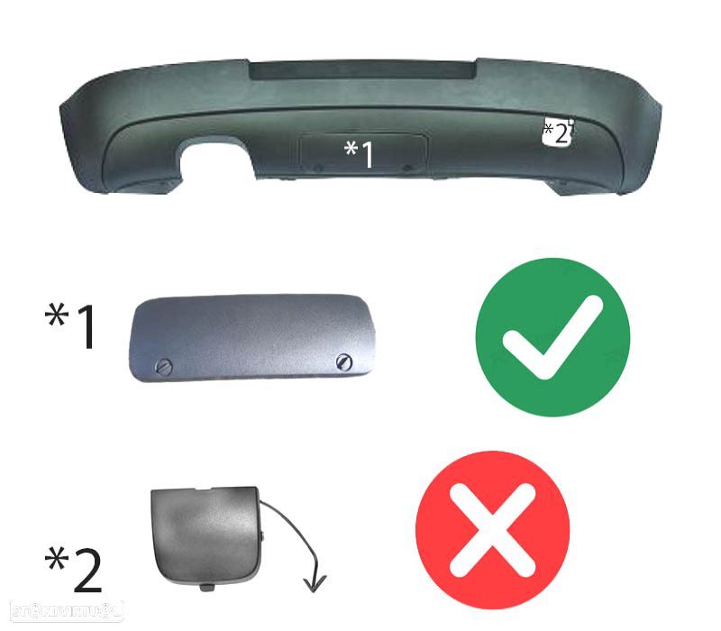 DIFUSOR VOLKSWAGEN VW GOLF 5 03-08 LOOK GTI ENGATE DE REBOQUE - 4