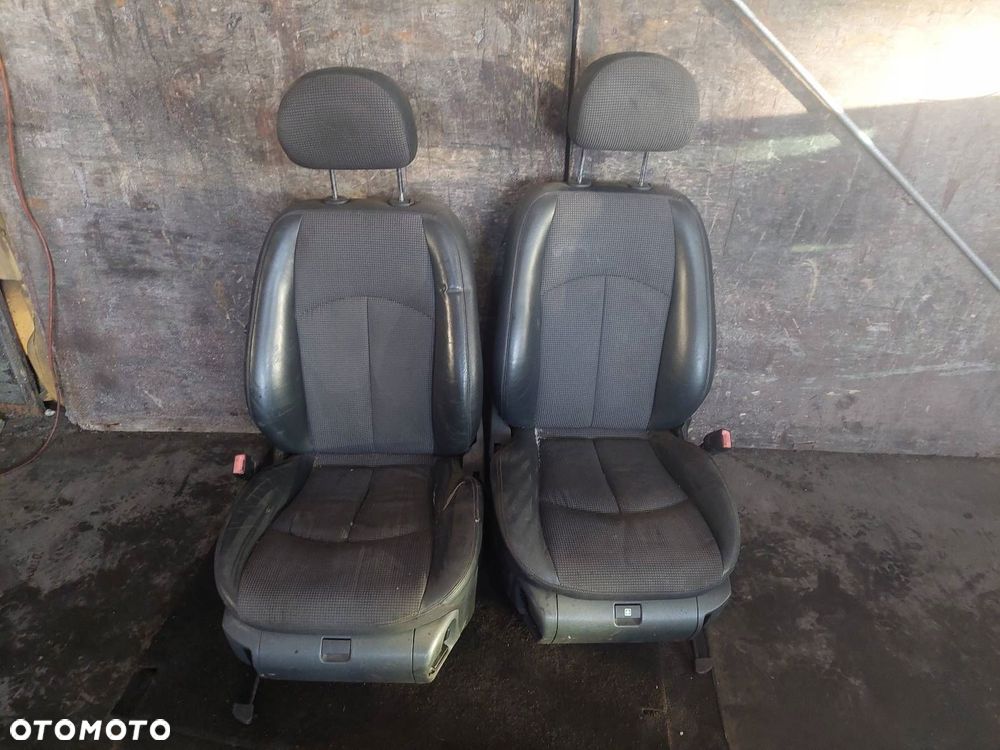 FOTELE KOMPLET LEWY PRAWY KANAPA TYŁ MERCEDES W211 SEDAN PÓŁSKÓRA - 4