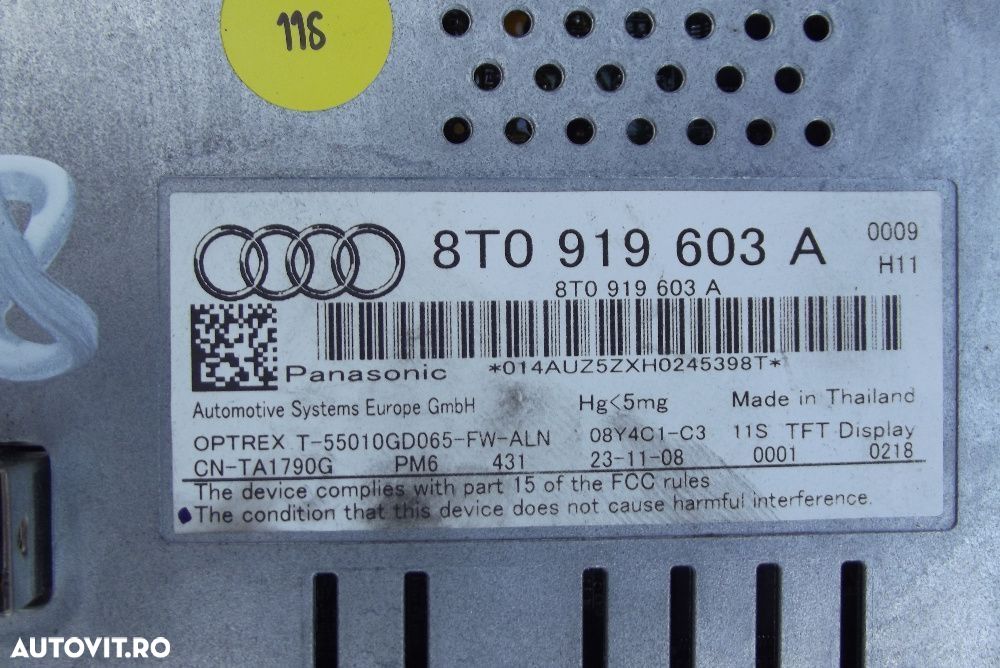 Display Audi A4 B8 2008-2015 Audi A5 dezmembrez Audi A4 B8 cnh cag - 2