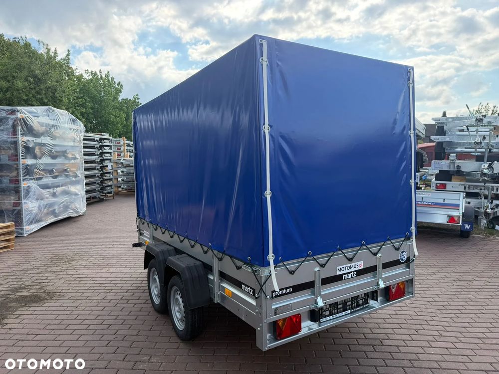 Martz Przyczepa Martz Premium 300/2 2 oś 300x150x40cm dwuosiowa ze stelażem i plandeką H130 MOTOMUS - 2