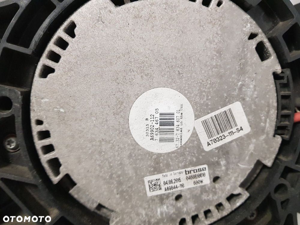 WENTYLATOR OBUDOWA CHŁODNICY 600W BMW X5 E70 E70N E71 X6 F15 F16  7629131 8509747  7799918 - 4