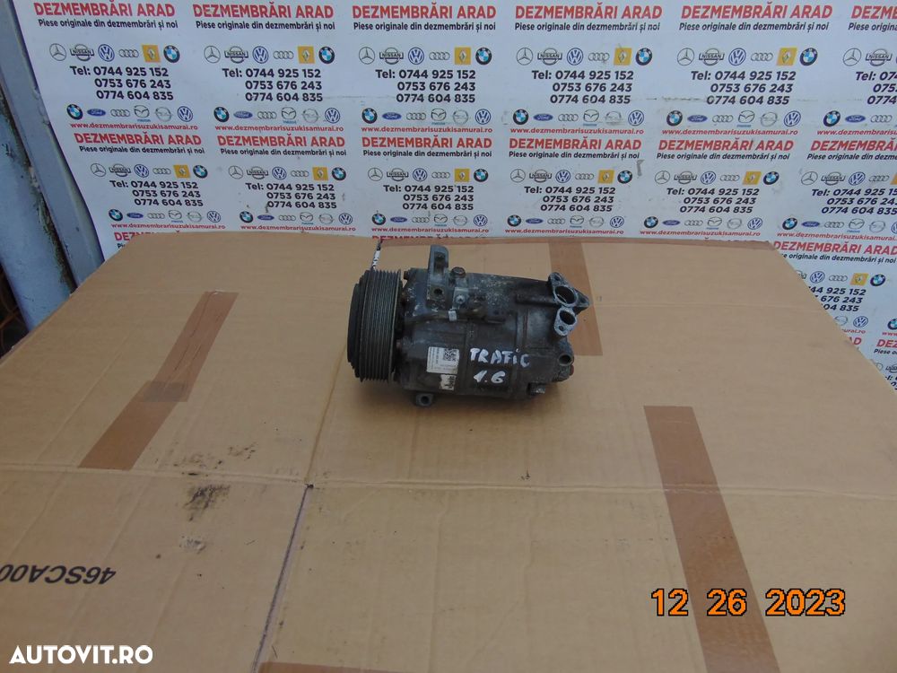 Compresor clima renault Trafic 1.6 Opel Vivaro Nissan Primastar 2014-2022 qashqai x trail - 1