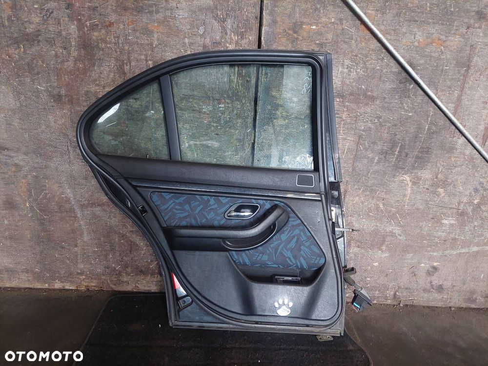 DRZWI KOMPLETNE LEWY TYŁ BMW E39 SEDAN COSMOSSCHWARZ METALLIC - 4