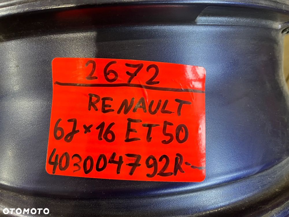 Felga Renault Twingo 6J x 16 ET 50 403004792R 1szt 4x100 - 3