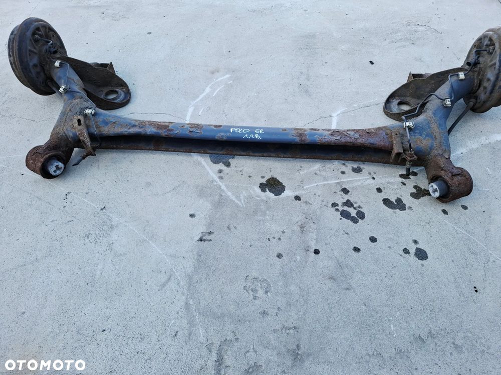 Belka Tył Tylna Bębny Kompletna Oś Zawieszenia VW Polo 6R Ibiza Fabia - 7