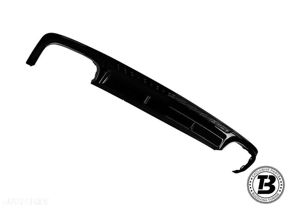 Difuzor Bara Spate cu Ornamente compatibil cu Audi A6 C8 S6 Design - 5