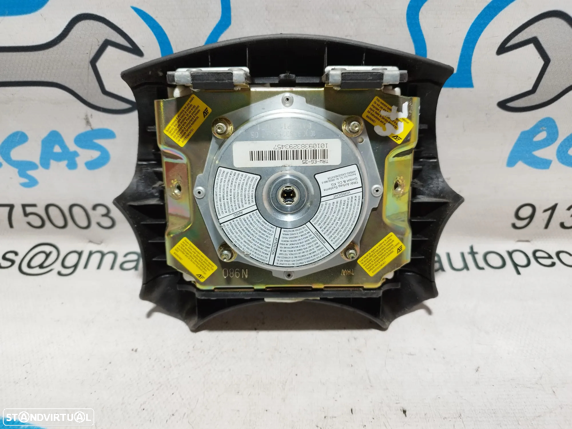 AIRBAG VOLANTE GUIADOR VW VOLKSWAGEN SHARAN I 1 MK1 7M8 7M9 7M6 7M0880201S 7M0880201 - 3