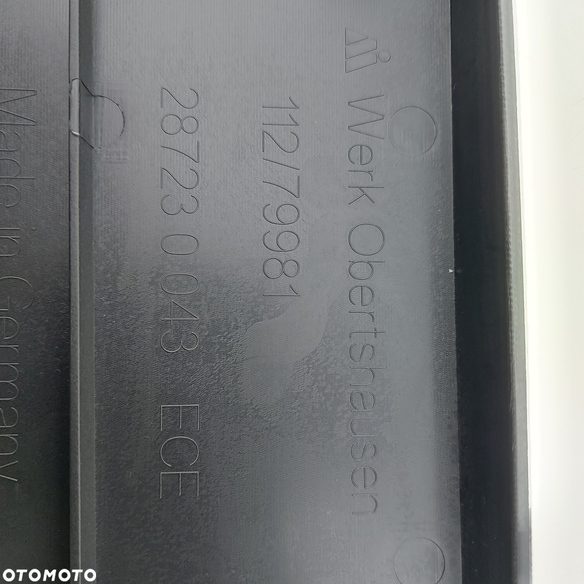 PODSTAWA OSLONA TABLICY REJESTRACYJNEJ RAMKA MERCEDES GLA W156 ORYGINAL NOWE 1568850081 - 6